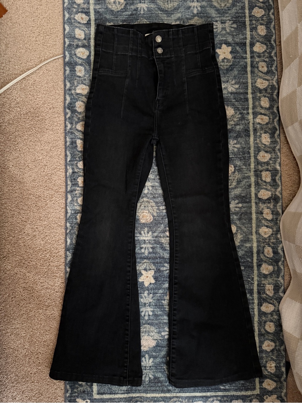 Free people High-Waisted Black Flare Women’s Jeans